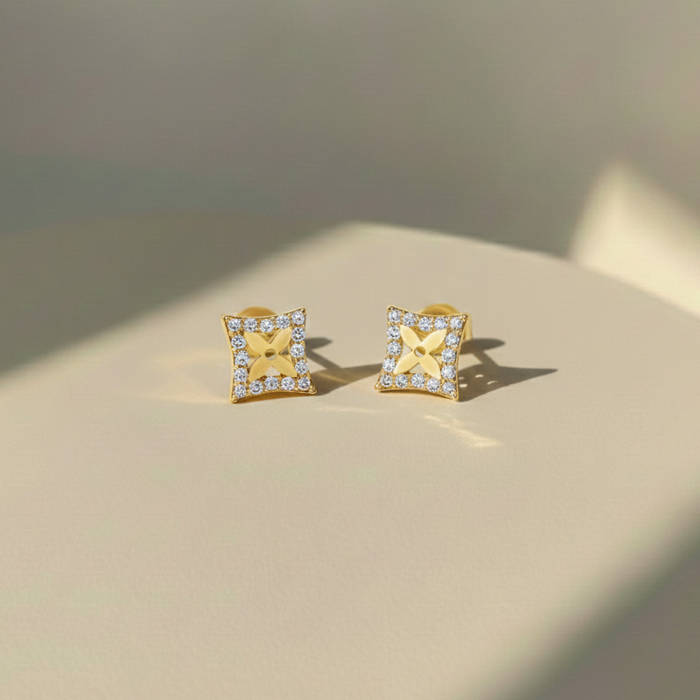 Boucles d'oreilles Flora CZ