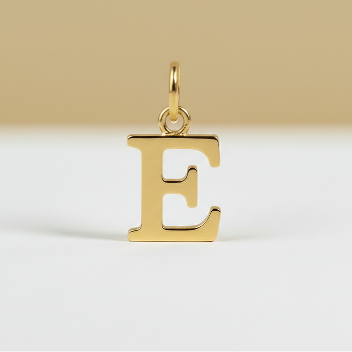 Pendentifs lettres simples en or 14 carats