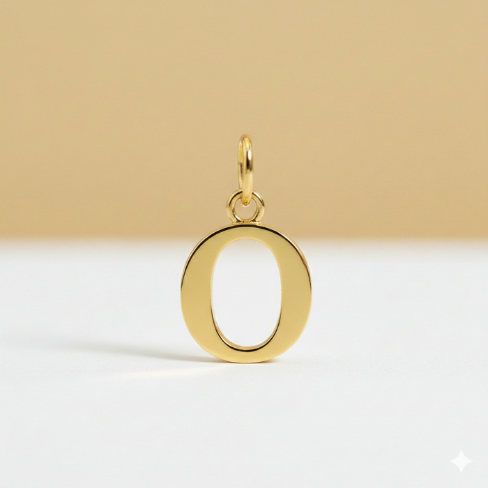 Pendentifs lettres simples en or 14 carats