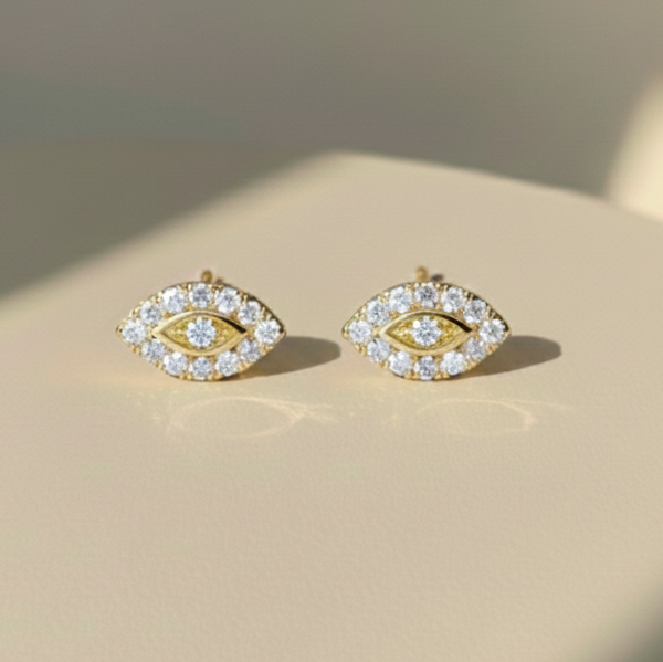 Boucles d'oreilles œil protecteur