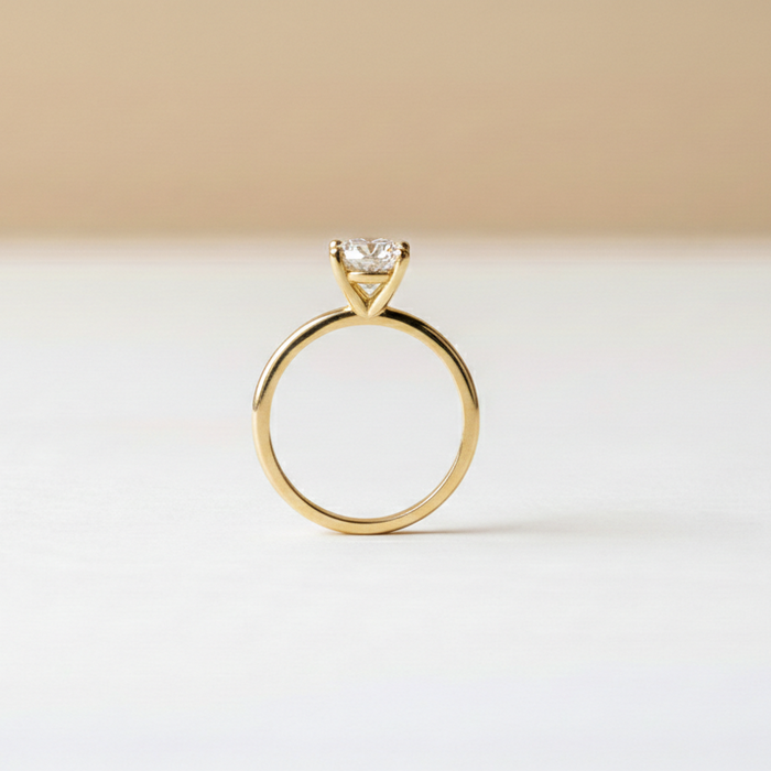 Bague de fiançailles marquise en moissanite
