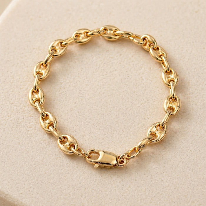 Bracelet grains de café  10 carats