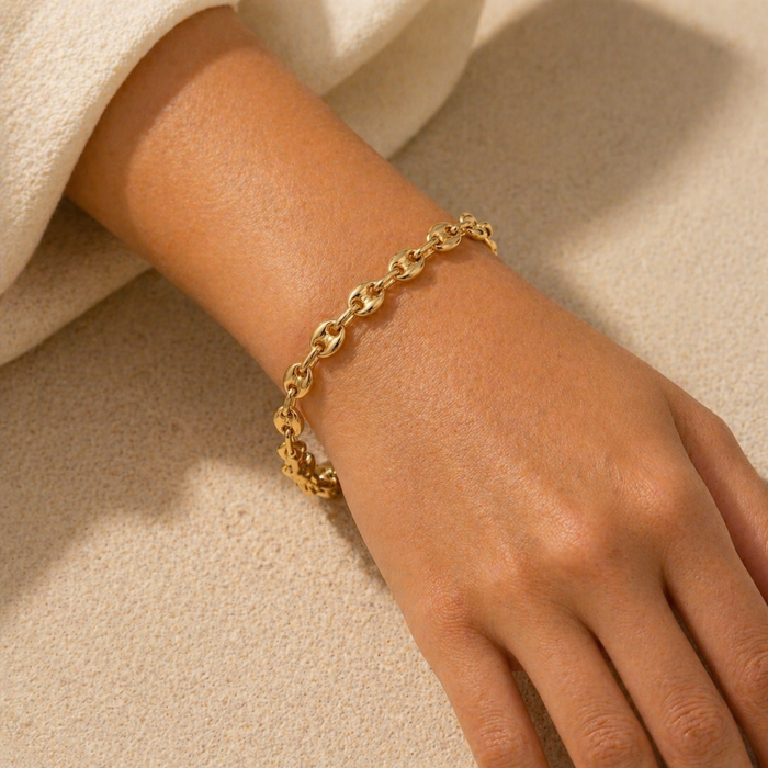 Bracelet grains de café  10 carats