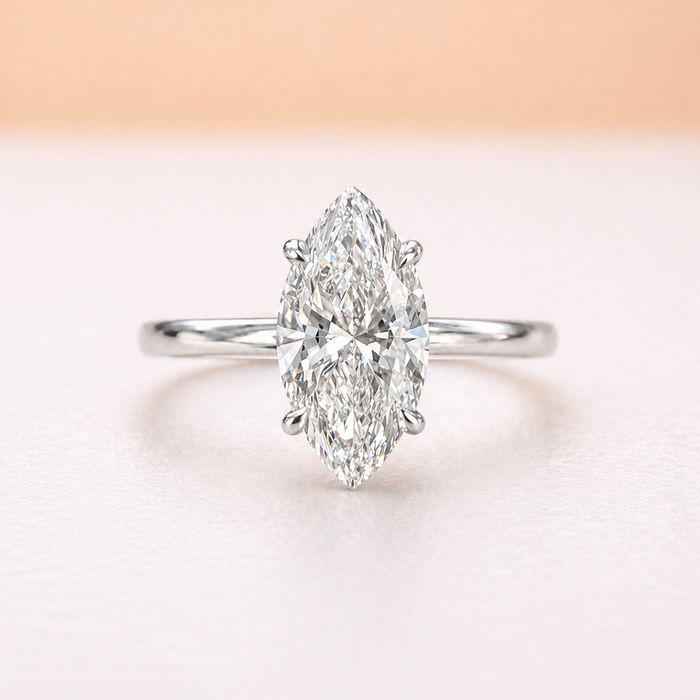 Bague Marquise en Diamant de Laboratoire