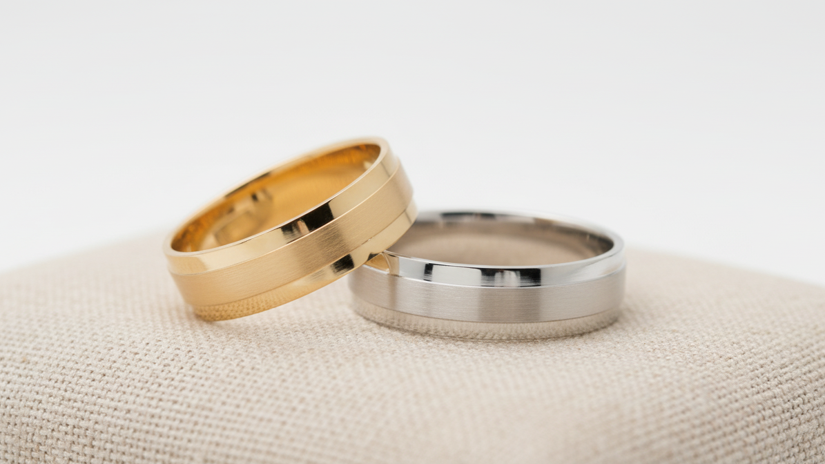 Alliance pour homme et femme | Double finition satinée