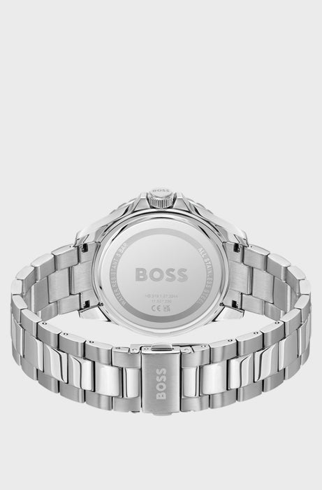 Montre TROPER SPORT à cadran noir et bracelet en acier | Boss