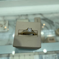 Bague Diamant SI G Or Jaune 10K 0.25ct SKD2169991