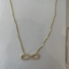 Collier Infini CZ Or 10k